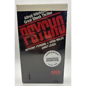 Vintage Psycho VHS Alfred Hitchcock MCA Home Video New / Sealed